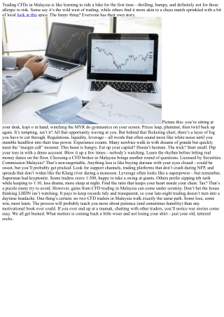 CFD Trading in Malaysia: A Journey Through Unpredictable Waters
