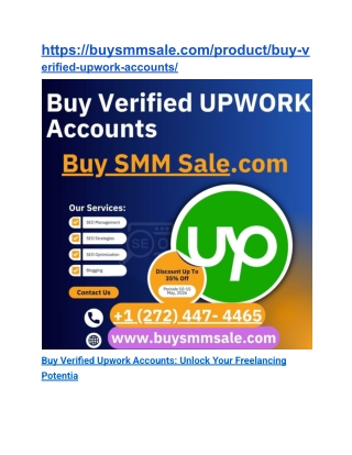 How To Buy,Verified UPWORK  Bank Accounts