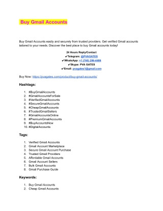 Top 10 Sites To Buy gmail Accounts In 2025- ...