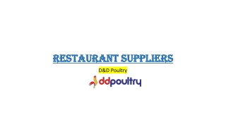 Restaurant Suppliers