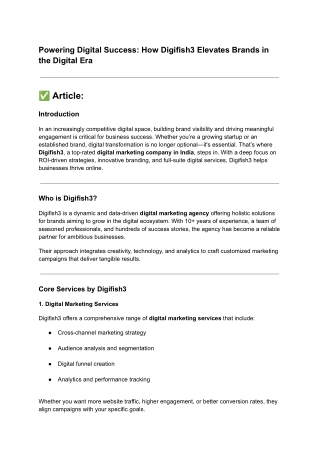 Powering Digital Success_ How Digifish3 Elevates Brands in the Digital Era