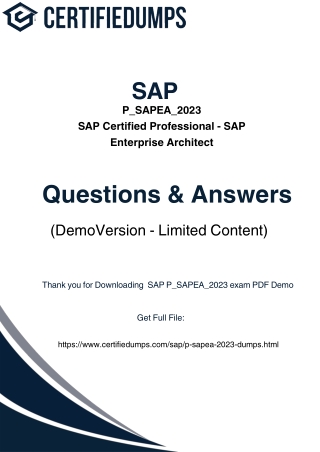 P_SAPEA_2023-Demo.pdf exam dumps