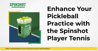 Advanced Tennis Ball Machine for All Skill Levels – Spinshot Sports