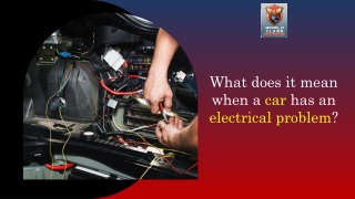 What does it mean when a car has an electrical problem