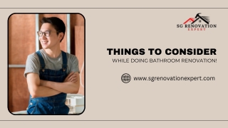 Things To Consider While Doing Bathroom Renovation!