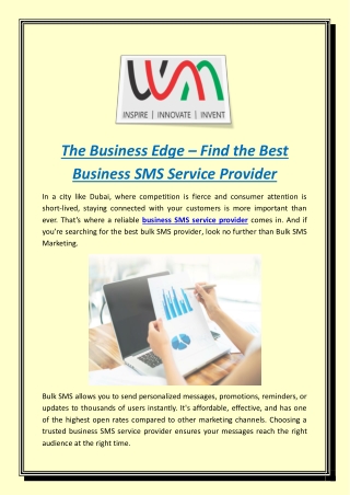 The Business Edge – Find the Best Business SMS Service Provider