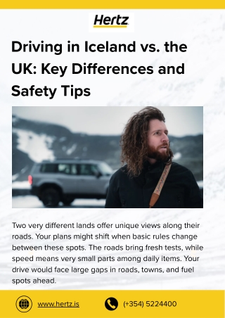 Driving in Iceland vs. the UK Key Differences and Safety Tips