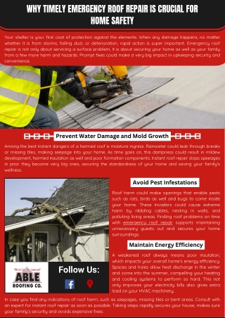 Trusted Emergency Roof Repair Experts