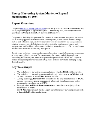 Energy Harvesting Systems in IoT Applications
