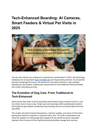 Tech-Enhanced Boarding_ AI Cameras, Smart Feeders & Virtual Pet Visits in 2025