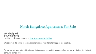 Buying Property In Bangalore - High Rise Apartments In Bangalore