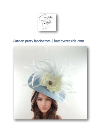 Garden party fascinators | hatsbycressida.com