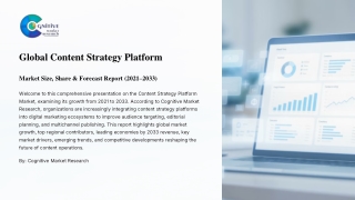 Global Content Strategy Platform Market Size, Share and Forecast