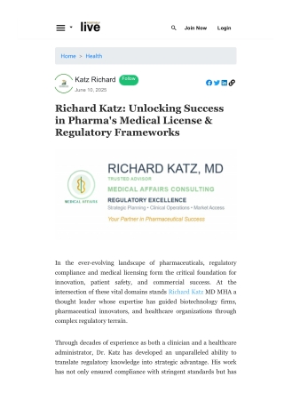 Richard Katz MD Medical License