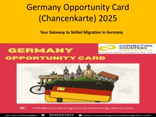 How to Get Germany Opportunity Card – Step-by-Step Guide 2025