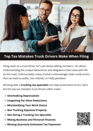 Top Tax Mistakes Truck Drivers Make When Filing