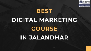 Digital Marketing Cxourse in Jalandhar