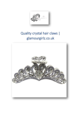 Quality crystal hair claws | glamourgirlz.co.uk