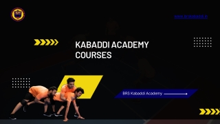 Kabaddi Academy Courses