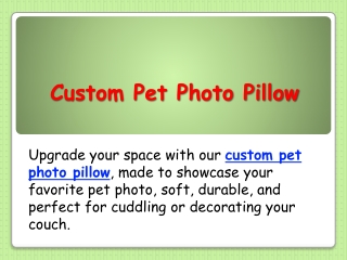Custom Pet Photo Pillow
