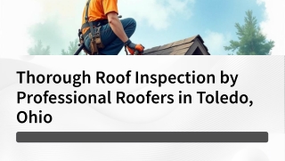 Thorough Roof Inspection by Professional Roofers in Toledo, Ohio