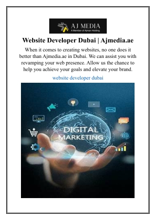 Website Developer Dubai | Ajmedia.ae