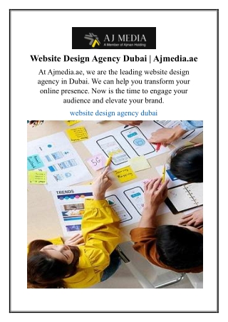 Website Design Agency Dubai | Ajmedia.ae
