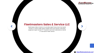 Fleetmasters Sales & Service LLC: Central CT's Premier Hub for Commercial