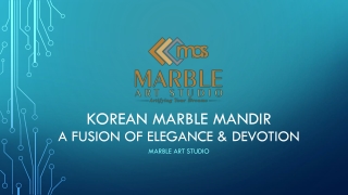 Elegant Korean Marble Mandir by Marble Art Studio