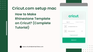cricut.com setup mac
