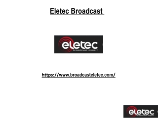 Radio and TV Turnkey Solutions