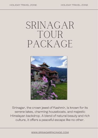 Feel the Magic of the Mountains with a Srinagar Tour Package PDF