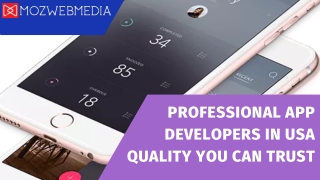Professional App Developers in USA Quality You Can Trust