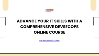 Advance Your IT Skills with a Comprehensive DevSecOps Online Course