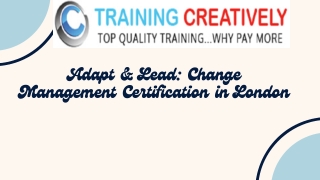Adapt & Lead Change Management Certification in London