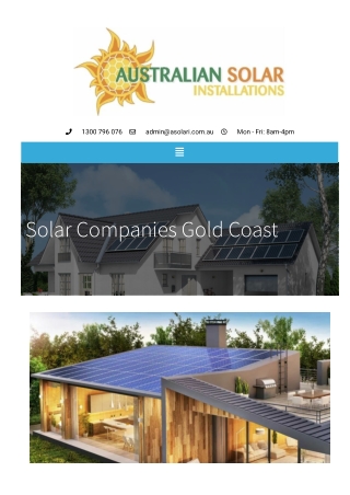 Solar Companies Gold Coast