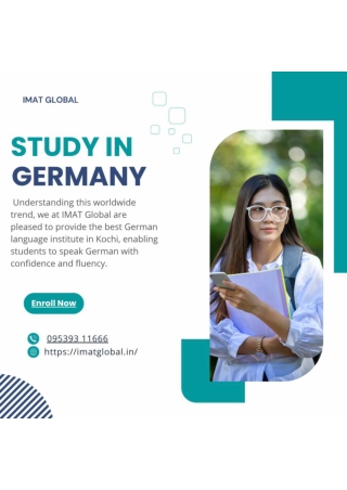 Best German Language Institute in kochi Poster by IMAT Global