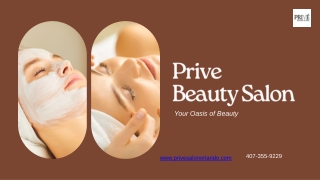 Prive Salon  Presentation