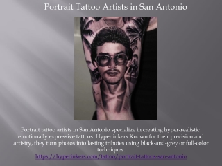 Portrait Tattoo Artists in San Antonio