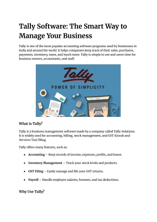 Tally Customization Service In Chennai