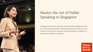 Master the Art of Public Speaking: Top Presentation Skills Course in Singapore