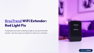 BrosTrend WiFi Extender Red Light Fix