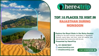 Top 10 Places to Visit in Rajasthan During Monsoon