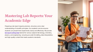 Enhance Your Academic Success with Expert Lab Report Writing Support