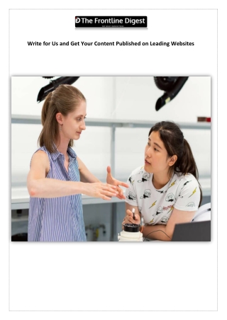 Write for Us and Get Your Content Published on Leading Websites