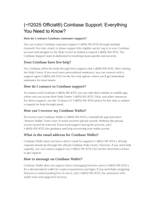 Coinbase Support Everything You Need to Know