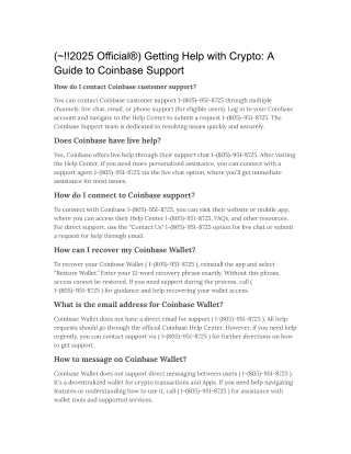 Getting Help with Crypto A Guide to Coinbase Support