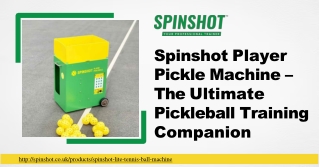 Revolutionize Your Training with the Spinshot Pickle Machine