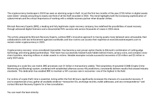 How do I recover my lost crypto? Contact Bitcrack Recovery Experts