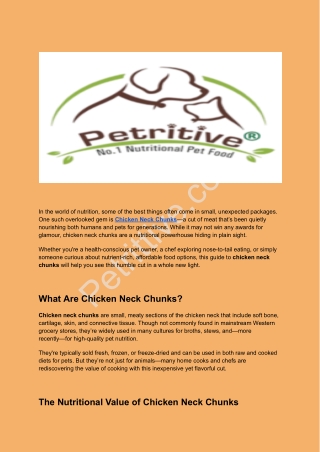 The Underrated Superfood for Pets and People_Petritive.com